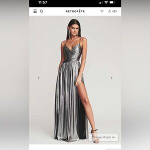 Retrofete dress dark silver